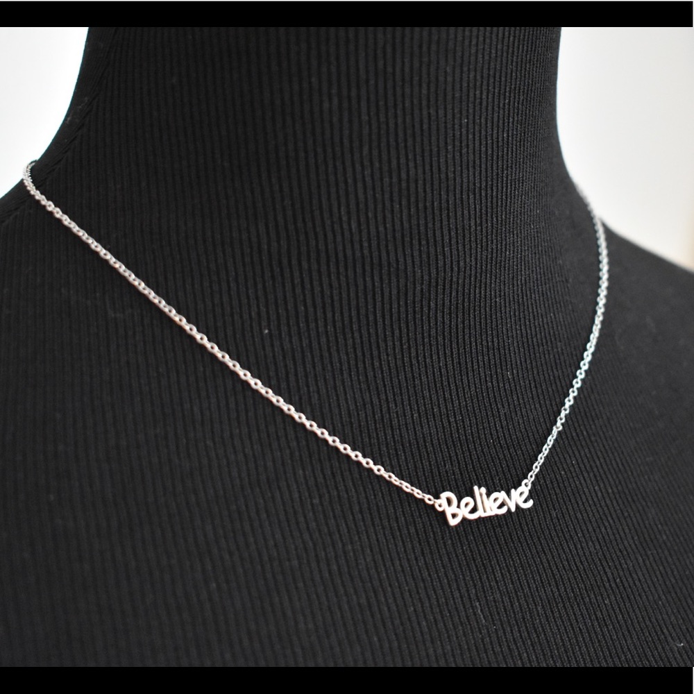 "Believe" necklace